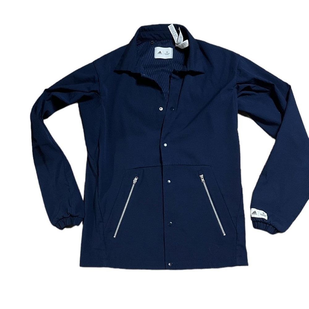 Adidas x Reigning Champ Men’s Button Down Rain Jacket Zip Pockets Size Small